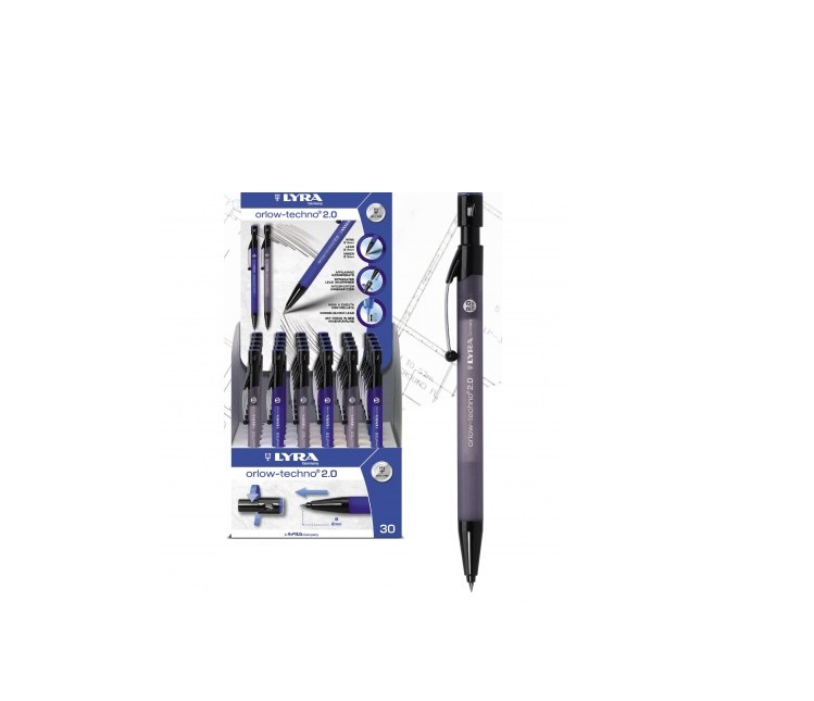 PORTA MINE LYRA ORLOW TECHNO 2MM IN ESPOSITORE 30 PEZZI